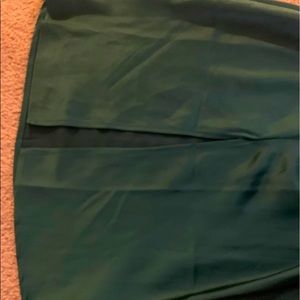 Princess Polly long satin green dress